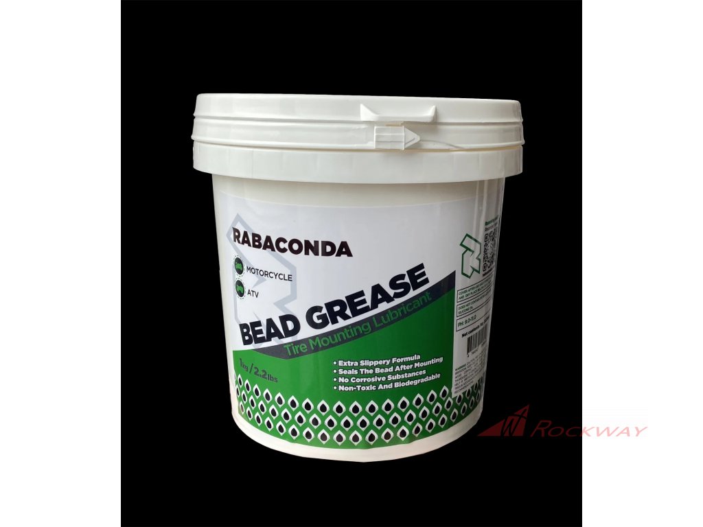 Rabaconda STREET/ADV Tyre Mounting Bead Lube- 1Kg Bucket and Brush ...